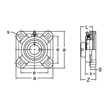 AMI Bearings KHF208 AMIKHF208